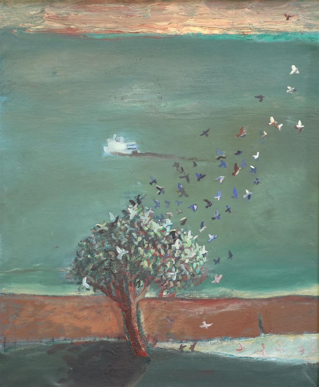 § Harold Mockford (1932-) Channel Crossing 24 x 20in.